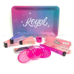 Molinillo con logotipo personalizado, encendedor de papel rodante, bandeja rodante, juego de accesorios para fumar con tapa magnética lenticular holográfica 3D de humo - Product Image 3