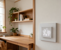 Boîtier de Raccordement Réseau Intelligent WiFi Programmable ABS IP54 Sablé Compatible Alexa Google Home Commande Vocale 86x86x30mm