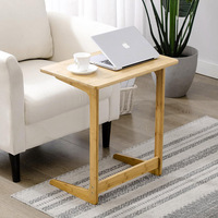 Grossiste Table d'appoint en forme de C pour boissons, collations, plateau de télévision Table d'appoint en forme de C pour salon et chambre à coucher