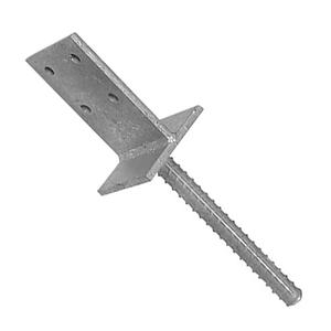 40*7*7 cm Galvanisé Post Base Cover Plate <span class=keywords><strong>avec</strong></span> Rebar Adjustable Pack Béton Ancrage pour Clôture Pergola Deck Repair Broken Wood - Product Image 6