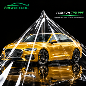 HIGHCOOL Film TPU PPF transparent 1,52*15m pour protection de peinture automobile, rouleau de film de protection de carrosserie transparent, vente en gros - Product Image 1