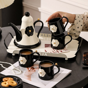 French Style Ceramic <b>Tea</b> <b>Set</b> with Teapot Elegant Butterfly Porcelain <b>Tea</b> <b>Set</b> Beautiful <b>Tea</b> <b>Gift</b> <b>Set</b> for Wedding - Product Image 5