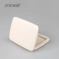 Boîtier compact rectangulaire 2-en-1 vide pour poudre pressée, palette de fards à paupières et de contours, conteneur personnalisé pour fard à joues, emballage cosmétique