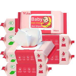 Lingettes non parfumées écologiques pour bébé Vente en gros bon marché 80 pièces Lingettes à eau sans plastique Lingettes pour bébé en coton originales Softcare - Product Image 3