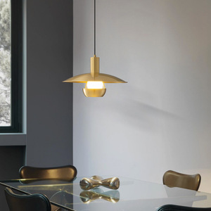 โคมไฟระย้าดีไซน์เนอร์ทรงยูเอฟโอแบบวาบิซาบิ ทำจากทองแดงทั้งชิ้น พร้อมโครงไม้ สำหรับห้องน้ำชาและห้องรับประทานอาหาร - Product Image 5