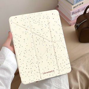 Para iPad Air 7 /Pro/Mini 7 Funda Color Splatter Style Lápiz Soporte de almacenamiento Característica Anti Scratch Cover - Product Image 2