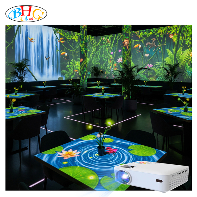 Custom Portable High-Resolution for Immersive Hologram Projection Mapping Dining System Interactive Projector Advanced Visual