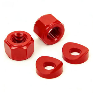 Écrou de blocage de jante de roue en aluminium usiné sur commande CNC pour pièces Highway / Glastrac - Product Image 5