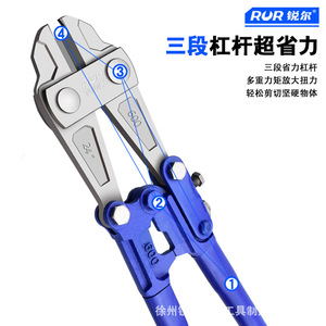 Bolt <b>Screw</b> Remover 18 Inch 24 Inch <b>Flat</b> Mouth Industrial Grade European Style Pliers - Product Image 4