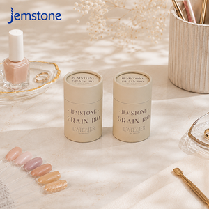 Boîte d'emballage personnalisée en tube de papier huilé pour lime à ongles, boîte cylindrique en carton kraft biodégradable pour produits de soin des ongles - Product Image 1