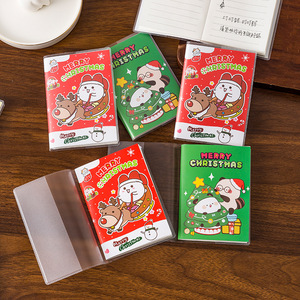 Cuaderno de Bolsillo A7 con Diseño Navideño de Dibujos Animados, 50 Páginas, Cubierta de Plástico, Regalo de Navidad - Product Image 2