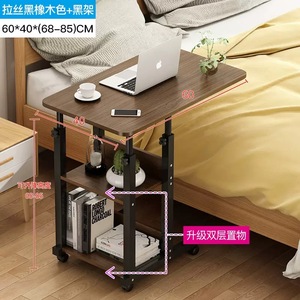 Scrivania per Laptop Regolabile a Forma di L con Ruote, Mobili da Ufficio in Acciaio per Casa, Camera da Letto e Studio, Modello JF00312 Made in China - Product Image 2