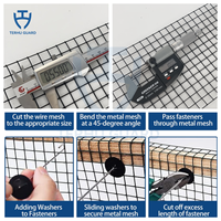 Filet solaire galvanisé de 1,3 mm, 6 pouces, stabilisé aux UV, protection pour panneaux solaires, anti-oiseaux et écureuils, résistant, pour panneaux photovoltaïques