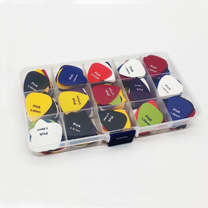 Logo personnalisé 50 pièces/boîte 0.58/0.71/0.81/0.96/1.20/1.50mm épaisseur ABS plectre médiateur <span class=keywords><strong>guitare</strong></span> médiators de l'usine chinoise - Product Image 6
