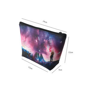 Cadeau <span class=keywords><strong>de</strong></span> Noël pour adolescentes en cuir PU avec impression numérique <span class=keywords><strong>de</strong></span> dessin animé personnalisé Sacs à fermeture éclair pour le lavage <span class=keywords><strong>de</strong></span> <span class=keywords><strong>toilette</strong></span> <span class=keywords><strong>de</strong></span> voyage - Product Image 3