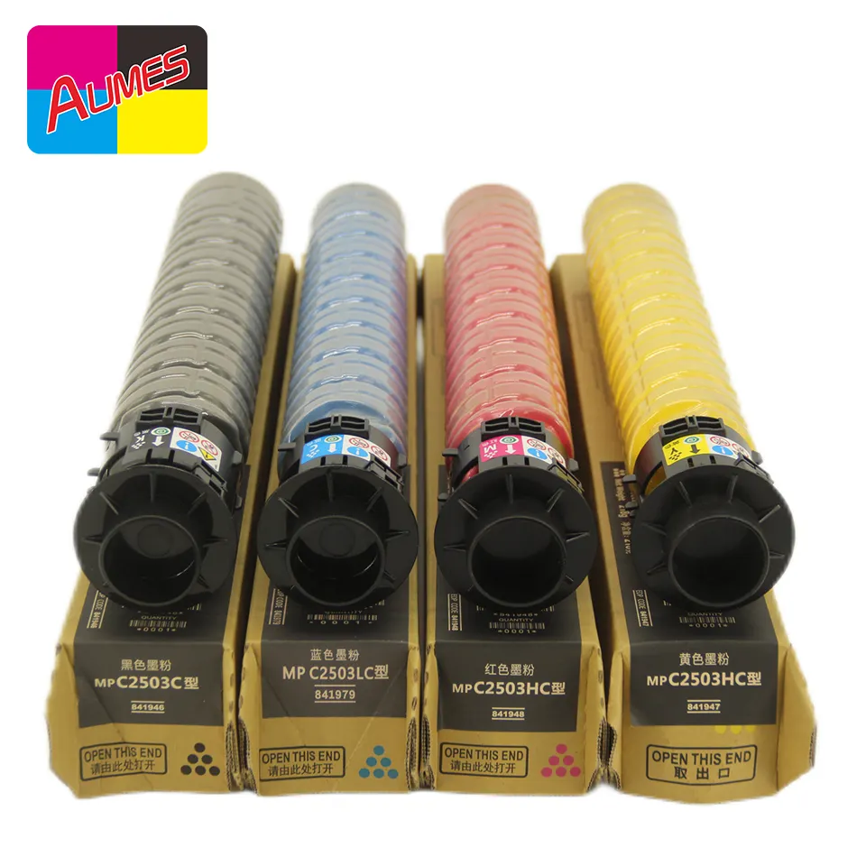 Ricoh MP C2503 Toner Cartridge IJ asli untuk Ricoh MPC2003 C2004 C2503 C2504 C3003 C3004 C3503 C3504 C4503 C4504 copij penyalin