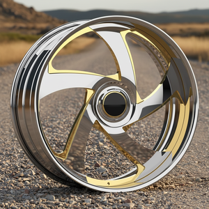 <span class=keywords><strong>ล้อ</strong></span>ฟอร์จหรูหราแบบกำหนดเอง 2 ชิ้น 3 ชิ้น ขนาด 22 24 26 นิ้ว <span class=keywords><strong>ขอบ</strong></span>ลึกสีทอง สำหรับ Chevy Impala Caprice ทรง Donk Forgiato - Product Image 3
