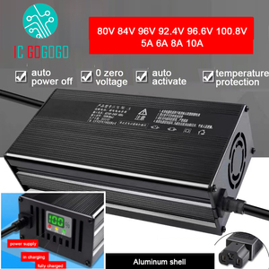 Chargeur rapide pour batteries Li-ion LiFePO4 80V 84V 96V 6A 8A 10A 96.6V 100.8V 92.4V pour vélos électriques, véhicules électriques et batteries de voiture - Product Image 1