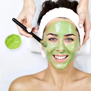 Cuidado DE LA PIEL Mascarilla de té verde Mascarilla de arcilla de barro Colágeno Limpieza profunda de poros Mascarilla facial de arcilla de barro