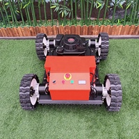Robot tondeuse à gazon 4 temps automoteur 4x4 pour couper le gazon Télécommande radio