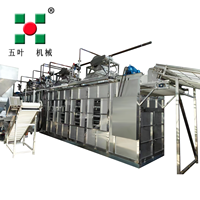 Industriële Voedselbanddroger Machine-Grootschalige Droogproductielijn Voor Fruit/Groenten