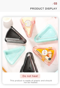 Colorful PET Material <strong>Cake</strong> <strong>Slice</strong> Container Transparent Triangle Plastic Box for <strong>Cake</strong> - Product Image 6