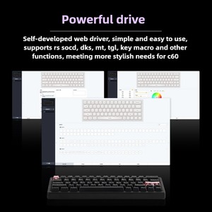 NUEVO <span class=keywords><strong>CIDOO</strong></span> C60 Aleación de aluminio Interruptor magnético Teclado Junta silenciosa Estructura RT0.01mm 8K 0.125MS Teclado de jugador de baja latencia - Product Image 6