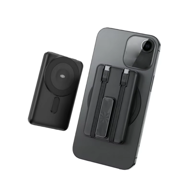 Fast Charge Magnetic Wireless Power Banks 10000mAh with Cables and Stand Built-in