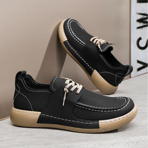2026 Men's Loafers From the <strong>UK</strong> Casual Lazy Fashionable and Comfortable with Stitching Design Summer Wholesale - Product Image 3