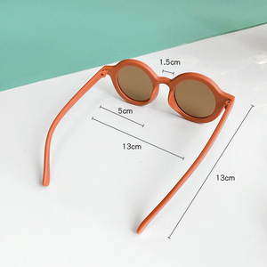 2021 High Quality Round <strong>Baby</strong> Sunglasses Vintage Retro Children <strong>Glasses</strong> in Blue Purple Coffee <strong>Frames</strong> Sun <strong>Glasses</strong> for Girls - Product Image 5