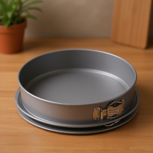 แม่พิมพ์เค้กเหล็กเคลือบสารกันติดพร้อมสายรัดสปริงฟอร์ม (26 ซม.) BAKEWARE PETRAVERA สีเทา AP000050 - Product Image 3