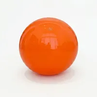Esfera Inflable Naranja Mate Vibrante, Esfera Gigante de PVC para Instalaciones de Arte Moderno y Exhibiciones Comerciales Creativas en Escaparates