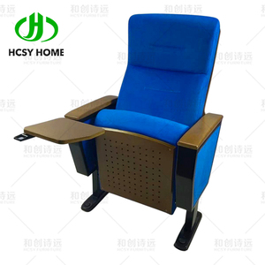 Venta directa de fábrica, sillas de auditorio de Metal personalizadas, nuevo diseño, muebles de Teatro de tela de estilo tradicional para uso en salas apilables - Product Image 4