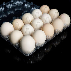 ถาดใส่ไข่พลาสติก PET แบบใส ซ้อนกันได้ กล่องเก็บในตู้เย็น สำหรับไข่ไก่สด ถาดใส่ไข่แบบพลาสติกใส ชามใส่อาหาร ใช้ในงานเกษตร - Product Image 4
