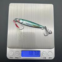 Leurre de Jigging Top Right JIG106 17g~60g avec Hameçons, Jigs Slow Pitch en Métal, Leurre de Coulée en Métal pour Eau Salée