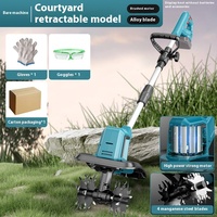 Motoculteur électrique sans fil 21V, batterie lithium-ion, mini-sarcloir de jardin pour usage domestique, désherbage et ameublissement du sol