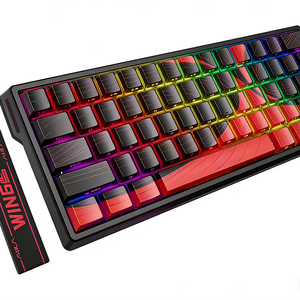 New Aula Win 68HE MAX Black-Red Keyboard 8K Series Wired Desktop Laptop RGB Contour Line Keycaps Hot Swap Magnetic Switch 68 - Product Image 1