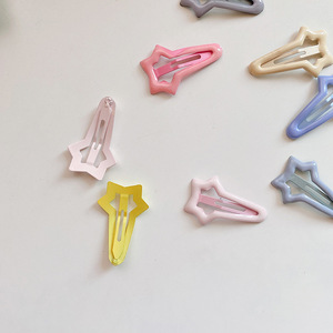 ชุดกิ๊บติดผมสีลูกกวาดสำหรับเด็ก10ชิ้นกิ๊บติดผมรูปดาวหัวใจบีบีเคลือบกิ๊บติดผม - Product Image 6