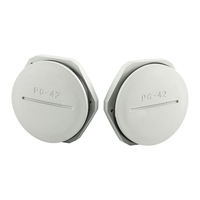 Bouchons de câble aveugles ronds en polyamide 6 étanches IP68 ML avec filetage NPT 1/2 en nylon, résistants de -40°C à +100°C
