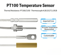 Sonde de résistance thermique en platine Pt100, capteur de température, transmetteur de température de type K