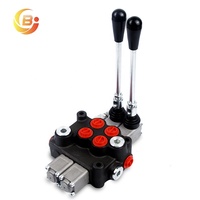 Válvula de Control Direccional Monobloque Hidráulica Manual de 2 Palancas Junbao ZDa-L15, 63Lpm, 315Bar, para Tractor y Cargador, Venta al Por Mayor
