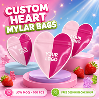 Sacs en Mylar découpés sur mesure, impression UV brillante unique et feuille protectrice à l'intérieur pour la conception de marques cosmétiques haut de gamme
