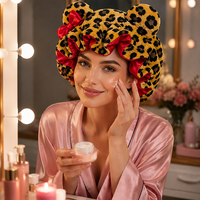 Nouvel Arrivage – Bonnets en Soie Satinée Réglables Double Couche pour Femmes, Réversibles, Faits Main, Chauds et Doux, en Peluche