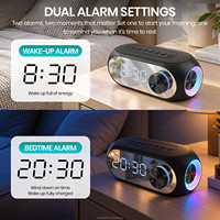 Geschenk Großhandel Multifunktionaler Bluetooth-Wecker-Lautsprecher TF-Karten-Wiedergabe Individuell Anpassbar für Firmengeschenke Großbestellung