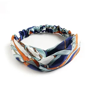 Fasce per <span class=keywords><strong>Capelli</strong></span> Estive Bohemien da Donna e Ragazza, Fasce Vintage Stampate a Croce, Turbanti, Bandane, Accessori per <span class=keywords><strong>Capelli</strong></span> - Product Image 6