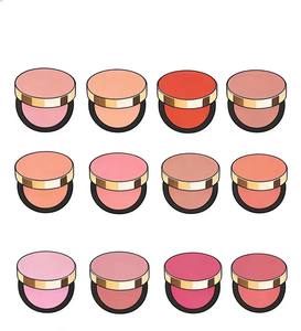 Rubor de Maquillaje de Alta Calidad de Marcas Populares, Rubor en Polvo Vegano Pigmentado con Brillo Rosa, Paleta de Rubor Vegano Sedoso - Product Image 5