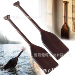 Remos de madera maciza para canoa, kayak, lago, río, recreación, uso universal duradero - Product Image 1