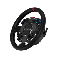 Volante de Carreras CAMMUS C12 con Cable de 2.4GHz, Controlador para PC con Sensor de Movimiento, Compatible con Steam Deck y Todas las Bases de Volante MOZA