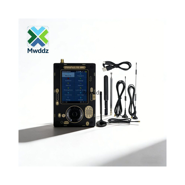 SDR Software Defined Radio Receiver with 5 Antennas Portapack H2 Mini + HackRF One R9 V2.0.0