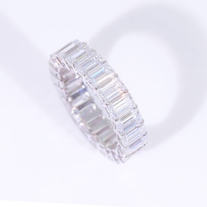 Bague en émeraude en argent sterling 925 plaqué or massif de haute qualité pour hommes - Product Image 4